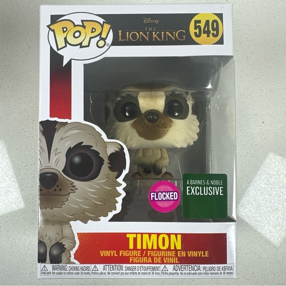 Funko Pop! Lion King Timon #549 Flocked Barnes & Noble Exclusive